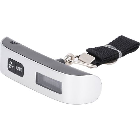 Tragbare elektronische Waage mit LCD-Anzeige, hochpräzise digitale Hängegepäckwaage bis 50 kg (1/5)