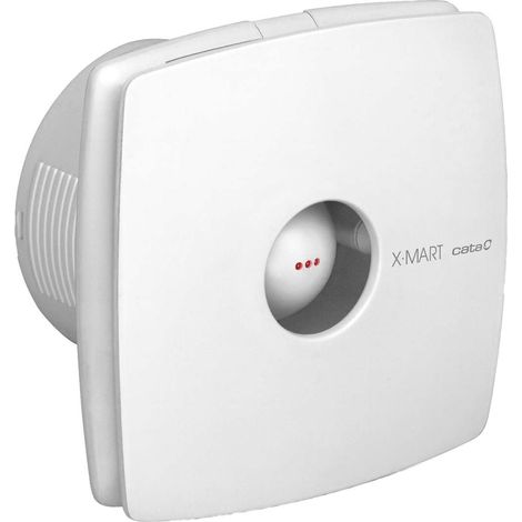Sapho Cata X-Mart - Ventilador axial de baño con temporizador, X-MART 10T, 15 W, conducto 100 mm, blanco 01011000 (1/5)