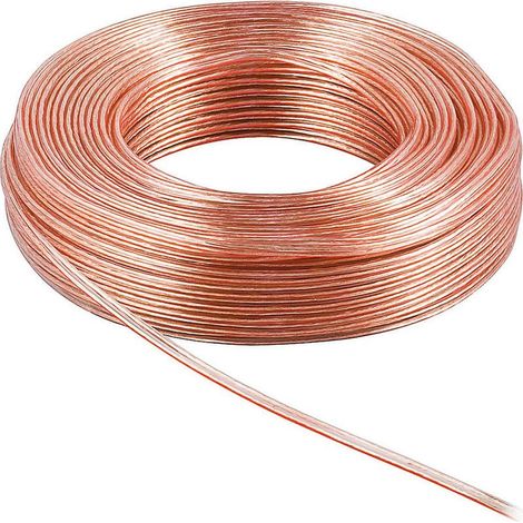 Cavo elettrico in rame 20AWG rosso/bianco da 0,5 mm², 2 x 0,5 mm², lunghezza 5 metri – Conduttività ottimale per strisce LED e altoparlanti – Applicazioni audio e di illuminazione (1/2)