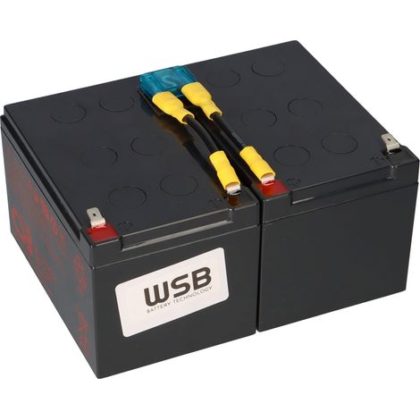 CSB Blei-Akkumulator, 24 V-, 12 Ah, geeignet für APC RBC6 (1/5)