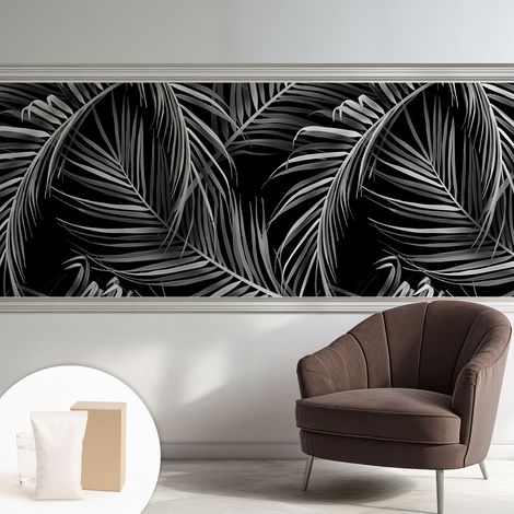 Papier peint intissé avec imprimé pour décoration intérieure pour rénovation a motif - Colle incluse gratuite Motif exotique 250x104 cm (1/5)