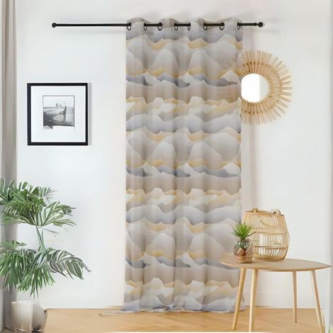 Voilage Motif Dune - 150x260cm - Beige (1/3)