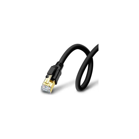 1 cable Ethernet Cat 8, RJ45 blindado, alta velocidad 40 Gbps, resistente a los rayos UV para uso en interiores y exteriores. (1/5)