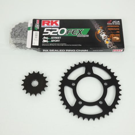 Kit chaîne FE pour moto Suzuki 500 GSE 1994 à 2006 16x39 Pas 520 (1/5)