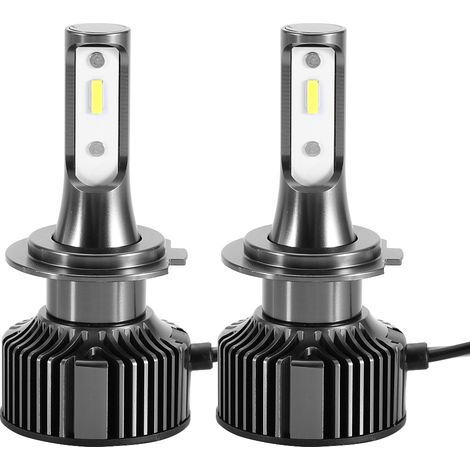 Set mit 2 ultrahellen 28-W-LED-Lampen (6500 K) für Autoscheinwerfer, E10-H7-Sockel. – AquaForge