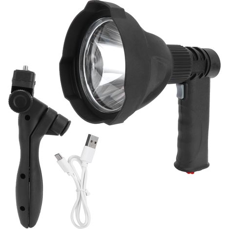 USB Charging Handheld Light with Tripod 5000LM IPX5 Waterproof 3-Mode LED Emergency Light for Outdoor Fishing