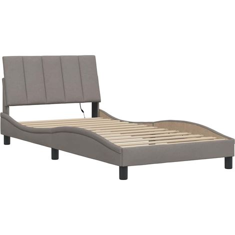 Giroletto senza Materasso Hanko Tortora 100x200 cm in Tessuto vidaXL (1/5)
