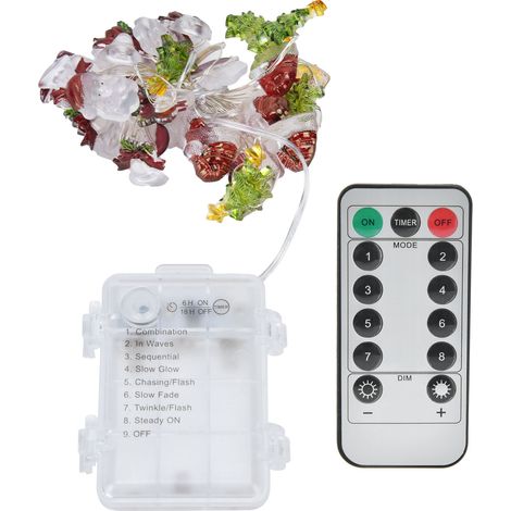 30 LED-Lichterketten, flexibler Draht, Weihnachtsbaumschmuck, Nikolausglocke, warmes Licht für Gartenpartys und Feiertage (1/5)