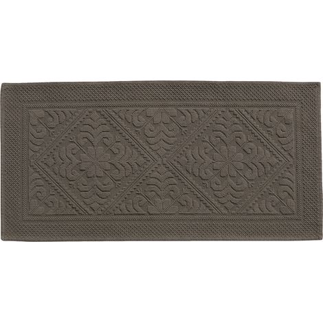 VIVARAISE - Tapis de bain Enzo - Motif souris - 54 x 110 cm - 100% coton