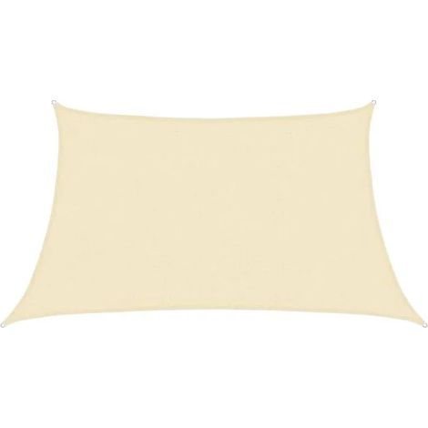 Voile d'ombrage, 160 g/m², beige, 0,75 m x 2 m, polyéthylène haute densité