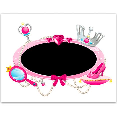 Sticker enfant ardoise princesse (1/2)