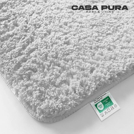 Tapis de bain Sky Uni Polyester Blanc-Neige 70 x 120 cm