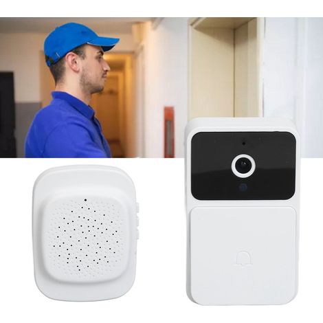 Sonnette vidéo intelligente WiFi, surveillance à distance sans fil, interphone vidéo, vision nocturne haute définition (1/5)