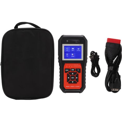Ortviai Lecteur de codes défauts OBD2 pour voitures essence, diesel et hybrides – KW480 avec fonctions ABS spécifiques BMW (1/5)