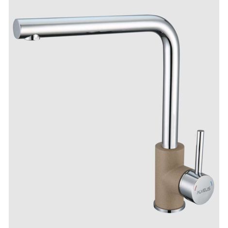 Alveus Selma - Spültisch-Einhebelmischer, beige/Edelstahl 1129042