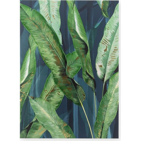 Art for the Home Handgemalt Wandbild Gold Metallic Blatter 70x50cm (1/5)