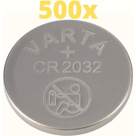 500x Varta Lithium 3V CR2032-P Bulk 3V/220mA lose CR 2032 (1/5)