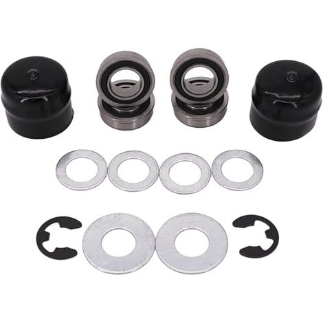 Kit de conversion de bague de roulement de roue avant 532124959 124959 1752171YP 1752171 compatible avec les tondeuses à gazon Craftsman, AYP, Husqvarna, Poulan, Jonsered, Snapper, Simplicity (1/5)