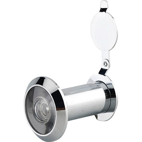 Spioncino ottico ignifugo 200° in ottone cromato con copriobiettivo – THIRARD (1/2)