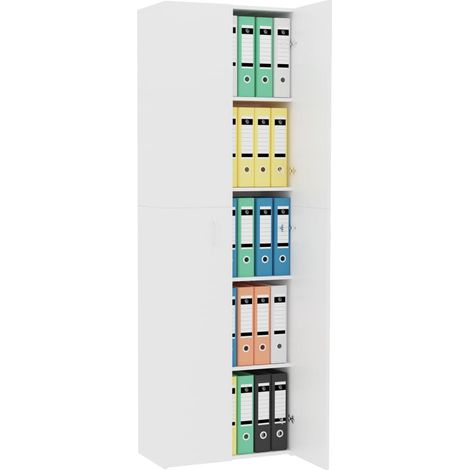 Armoire de bureau Blanc 60 x 32 x 190 cm (1/5)