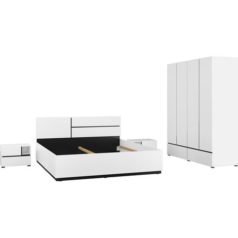 Conjunto de dormitorio Alfere 124, Blanco