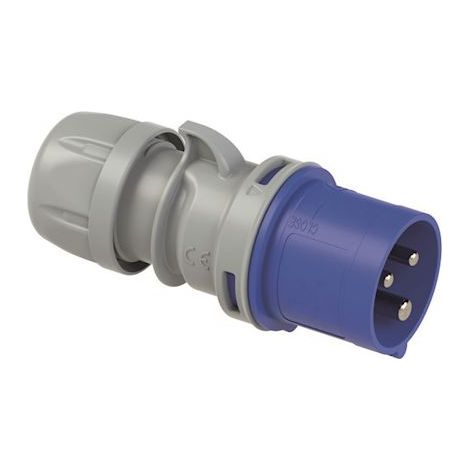 fiche mobile - droite - 32a - 2p+t - 200/250v - ip44 - easy - bizline 701102