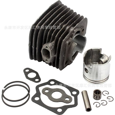 80cc bicycle modification parts, two-stroke engine cylinder barrel, cylinder block, piston rings, gaskets, complete set, 4.7CM. (1/5)