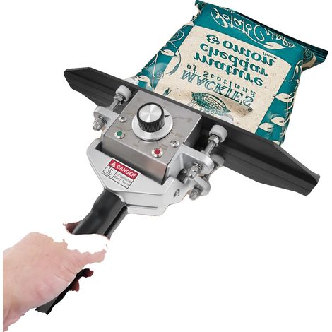 Scelleuse à main, puissance de 500W, tension de 220V, longueur de scellage de 30,5 cm, température réglable de 0 à 300°C, matériau en aluminium (1/5)