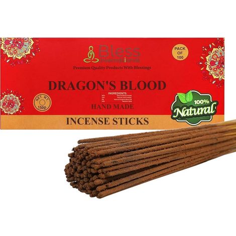 Bâtons d'encens Sang de Dragon 100 pièces 150g naturels faits main pour purification et méditation (1/5)