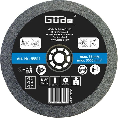 GÜDE SCHLEIFSCHEIBE 150x20x32mm K 80 ZU GÜDE NASS- U. TROCKENSCHLEIFER GNS 150/200-25