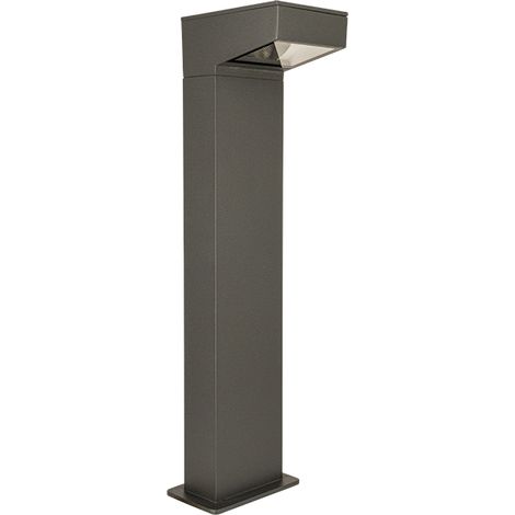 Borne Extérieure LED H500 12W IP65 Asymétrique Graphite ZAMBELIS E418 - Blanc chaud - 3000K