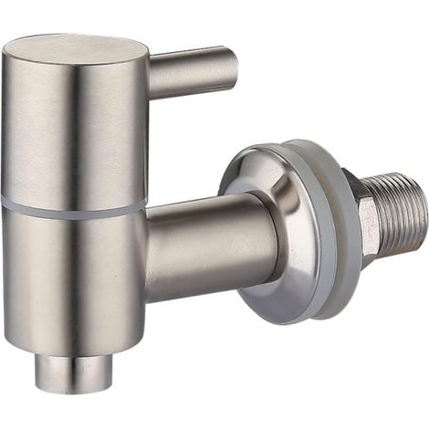 Robinet de Tonneau en Acier Inoxydable, Vinaigrier Inox, Distributeur de Boissons, pour Vin ou Bière (T16mm)