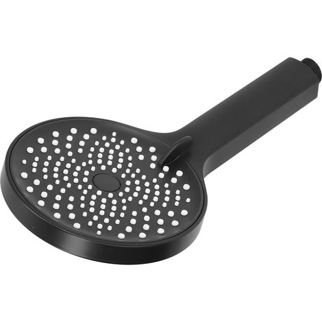 Pommeau douche main ABS haute pression noir, filetage G1/2 électrolytique (1/5)