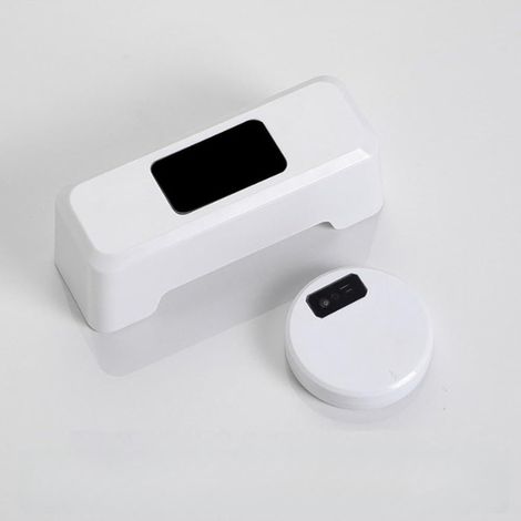 Système de chasse d'eau automatique à capteur infrarouge, blanc (1/5)