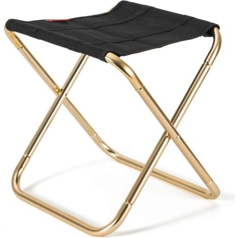 Sgabelli pieghevoli da campeggio, sgabelli pieghevoli portatili da esterno per pesca, escursionismo e barbecue, realizzati in alluminio e nylon resistenti, piegati (32 x 24 x 27,5 cm)