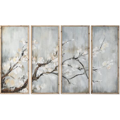 Cuadro Set 4 Mdf Abeto 200X2,5X120 Cerezo Azul (1/4)