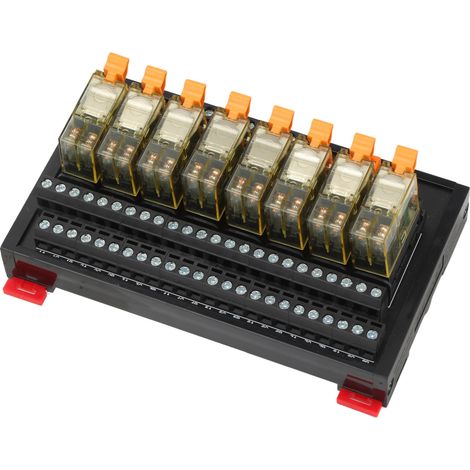 Relaismodul-Steuerplatine DC-SPS DIN-Schienenmontage 8 Kanäle 2 Öffner 2 Schließer BEM2S 8MZ (1/5)
