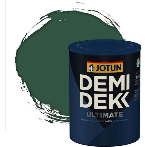 Peinture Bois - DEMI DEKK ULTIMATE - Lasure Opaque Satinée - RAL 6028 - 0,75L (1/2)