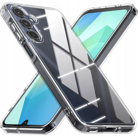 CUSTODIA TRASPARENTE A ISOLA + VETRO per SAMSUNG GALAXY A16 / A16 5G 2MM (1/5)