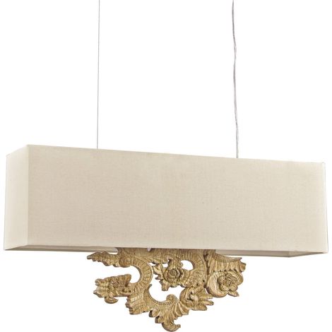 Lampada a Sospensione Lustra, Materiale Struttura in Resina, Made in Italy, oro (1/3)