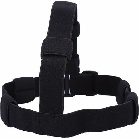 SHINING HOUSE Stirnlampen-Stirnband-Gurt, Scheinwerfer-Gürtel, verstellbar, bequem, Nylon-Kopfband für Camping, Wandern, Radfahren, Klettern – Schwarz