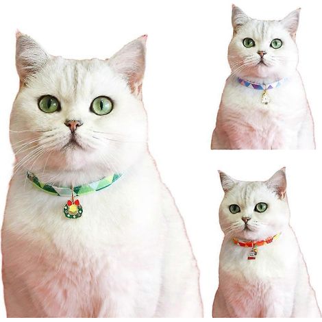 Collier pour chat avec couronne et bonhomme de neige pour petites et moyennes chiennes, costume de Noël pour chat. (1/4)