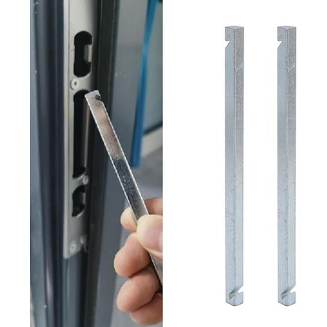Plaque de porte Plaque de flexion Réglage de la clé en carbone en acier de porte tweaker outil de clé pour les lacunes de la porte Réglage de l'élimination des portes (1/5)