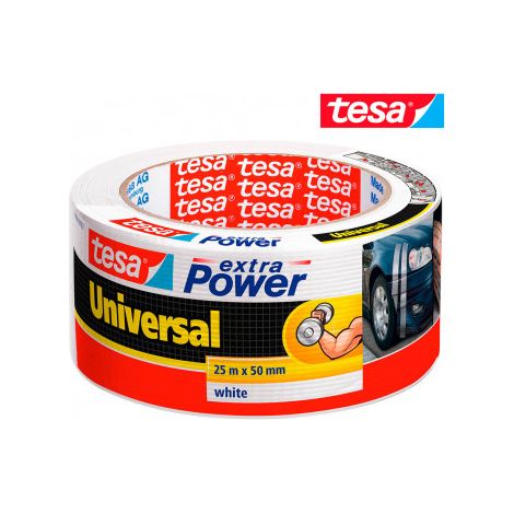 Ruban adhésif toilé tesa® extra Power tesa 56388-00002-05 blanc (L x l) 25 m x 50 mm caoutchouc 1 pc
