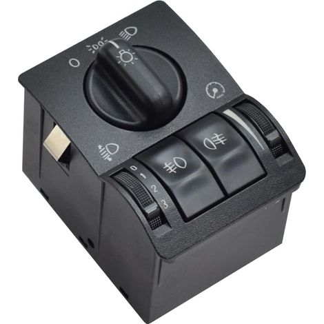 90437440 Bouton de réglage de l'interrupteur des phares avant et arrière de voiture Pour OPEL Astra Wagon VAUXHALL 1999-2008 6240097 (Noir) (1/5)