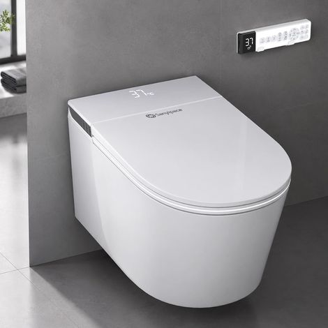 Toilette Japonaise, WC Suspendu Intelligent avec Bidet et Stérilisateur UV (1/5)