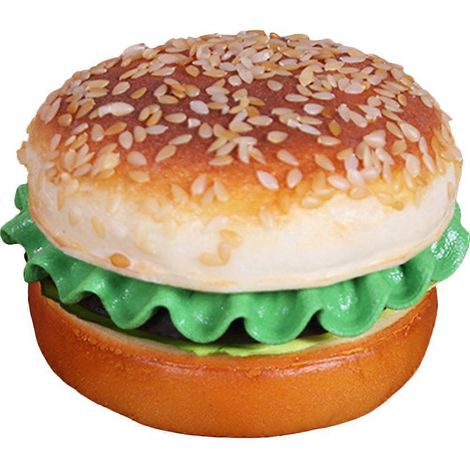 Pain artificiel, hamburger, jouet, pâtisserie, accessoire de simulation alimentaire-8X8X7CM (1/3)