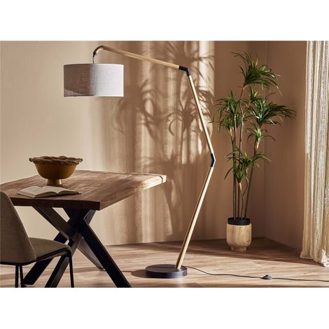 Tucker Pant Dezentrierte Stehlampe. Beige 178 cm. 120 x 45 x 178 cm