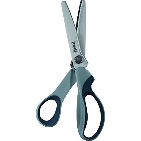 Tijeras de tela kwb 020700 hojas dentadas ergonómicas