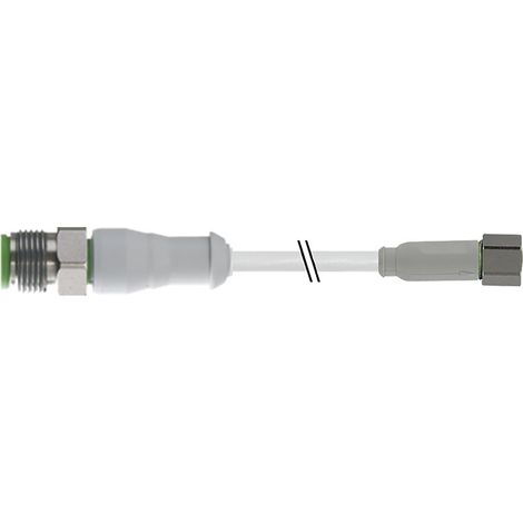 Connecteur industriel pré-câblé RS PRO 4 conducteurs , M8 Femelle vers M12 droit Mâle, 5m ( Prix pour 1 )
